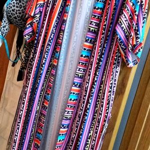 Leopard Print and Aztec Kimono- NWOT